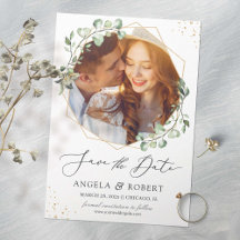 Greenery Eucalyptus Guld Geometric Ram Photo