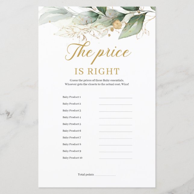 Greenery eucalyptus lämnar att det prisa är höger (Framsida)