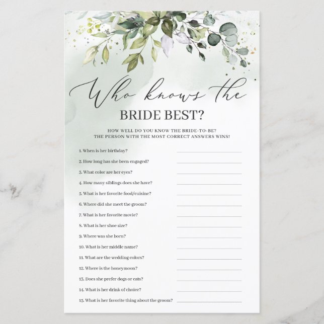 Greenery eucalyptus som känner till det brista bäs (Framsida)