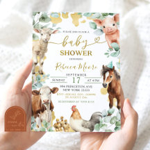 Greenery Farm Eukalyptus Pojke Baby Shower