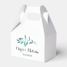 Greenery Favor Box - Greenery Wedding Favor