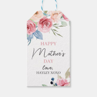 Greenery Favor för Blommigt av  Rosa i mors dag Presentetikett