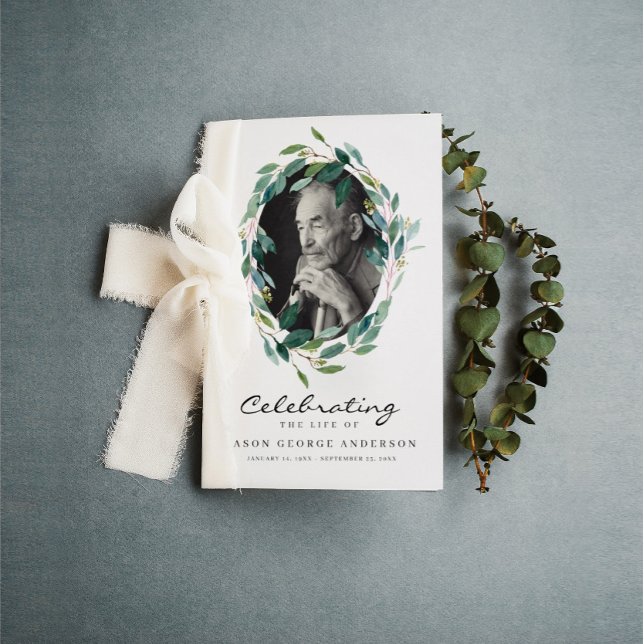 Greenery Firande i Life-begravningsprogrammet Reklamblad (Skapare uppladdad)