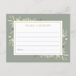 Greenery Firande of Life ett minneskort Vykort