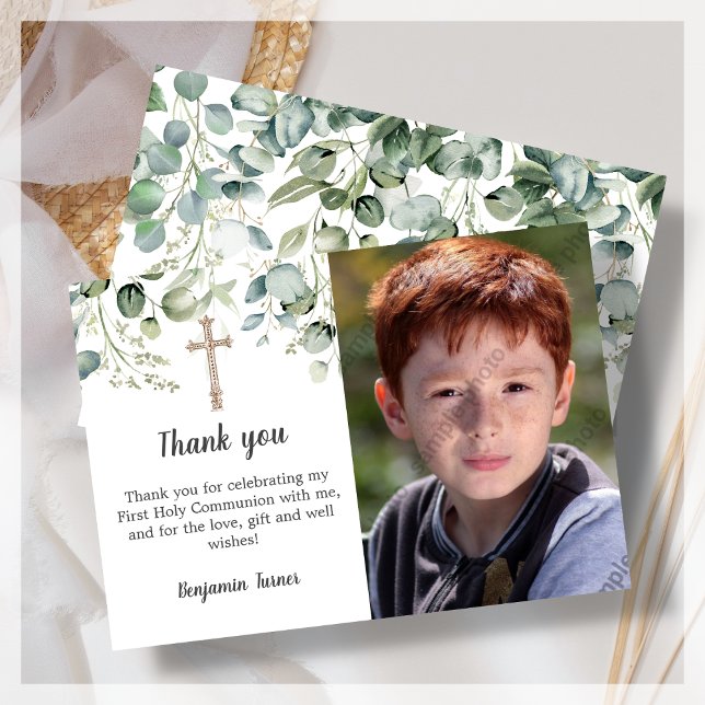 Greenery First Heliga Communion - tackkort Tack Kort (Skapare uppladdad)