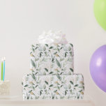 Greenery Foliage Guld Lövs Wrapping Papper Presentpapper<br><div class="desc">Den här konstruktionen har en vattenfärg som illustrerar grönt löv och guld löv. Du kan använda den här presentationen Pappert för alla tillfälle-dekorationer - Babyskor,  Bröllop,  Möhippa,  födelsedag,  party-.</div>