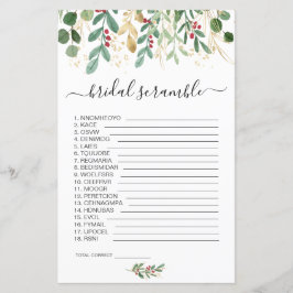 Greenery Foliage Ord Scramble Möhippa Game