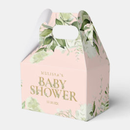 Greenery Foliage  Rosa Guld Baby Shower Presentaskar