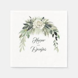 Greenery Garland Botanical Garden Wedding Pappersservett