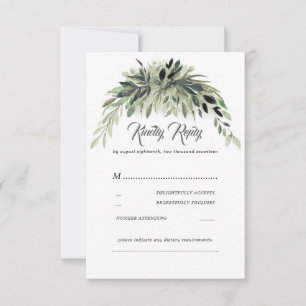 Greenery Garland Bröllop OSA Kort