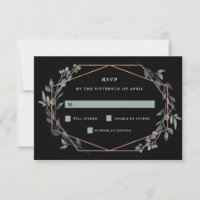 Greenery Geo Black | RO GULD BRÖLLOP OSA