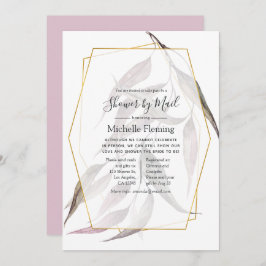 Greenery Geometric Baby eller Möhippa by Mail Inbjudningar