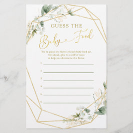 Greenery Geometric Baby i Bloom Gissa Baby Food