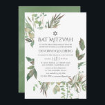 Greenery Geometric Bat mitzvah Inbjudningar<br><div class="desc">Den ekologiska inspirerade den gröna bat mitzvah inbjudan från bröllop med det geometriska ram-designade för att snabbt och enkelt kunna anpassas till dina händelsespecifikationer.</div>
