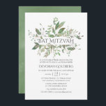 Greenery Geometric Bat mitzvah Inbjudningar<br><div class="desc">Organisk inspirerade till en grön bat mitzvah inbjudan med geometrisk ram designad för att snabbt och enkelt kunna anpassas till dina händelsespecifikationer.</div>