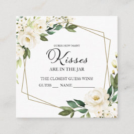 Greenery Geometric gissar hur många Kisses-kort Tilläggskort