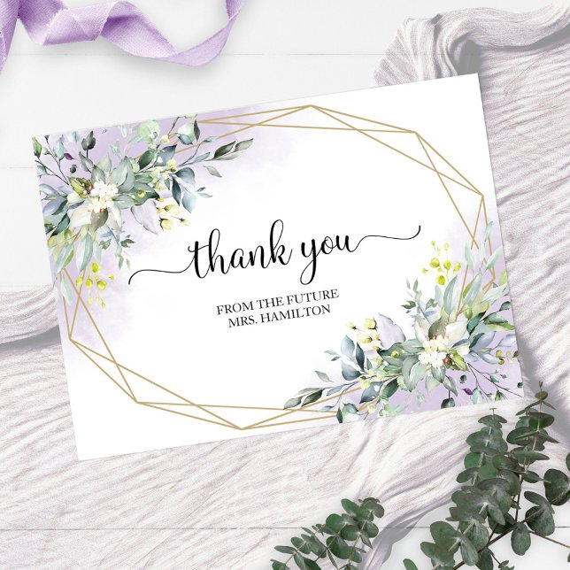 Greenery Geometric Möhippa Tack (Skapare uppladdad)