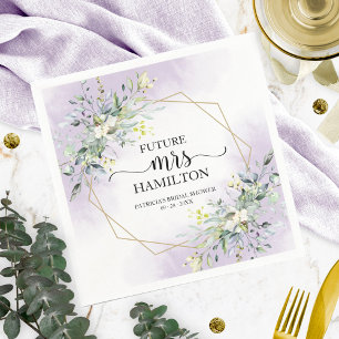 Greenery Geometric Rosa  Möhippa Napkin Pappersservett