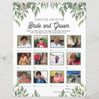 Greenery Gissa Brides och Grooms ålder