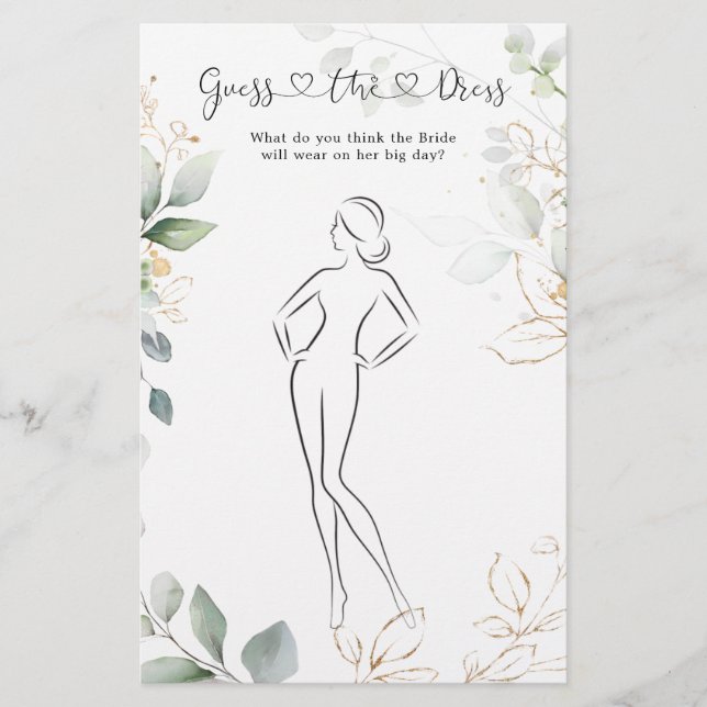 Greenery gissar Möhippan Dress Game (Framsida)