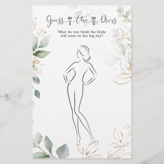 Greenery gissar Möhippan Dress Game Brevpapper