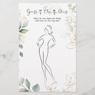 Greenery gissar Möhippan Dress Game Flygblad