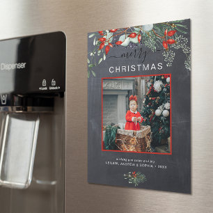 Greenery God jul Photo Chalkboard