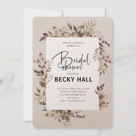 Greenery Gräns Inbjudningskort för möhippan