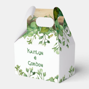 Greenery gräns St. Patricks Day Irish bröllop Presentaskar