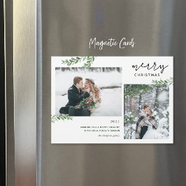 Greenery Grenar 2 Photo Magnetic julkort