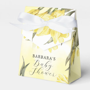 Greenery Gula blommor Baby Shower Presentaskar