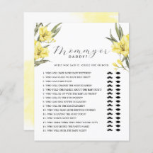 Greenery Gula blommor Mamma eller pappa Game