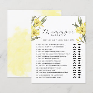 Greenery Gula blommor Mamma eller pappa Game