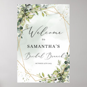 Greenery guld boho-möhippan poster