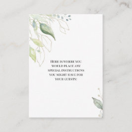 Greenery Guld Botanical Lövs Tilläggskort