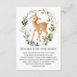 Greenery Guld Woodland Hjort Bokar för Baby Biblio Tilläggskort