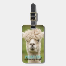 Greenery Helgdag Vacation Alpaca Bagagebricka