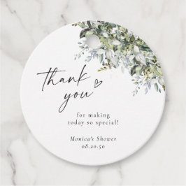 Greenery Herbal Baby Shower Gift Märkre Gåvor Etiketter