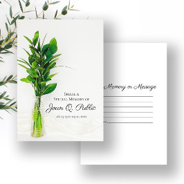 Greenery i Vas  en minnesbegravning Anteckningskort