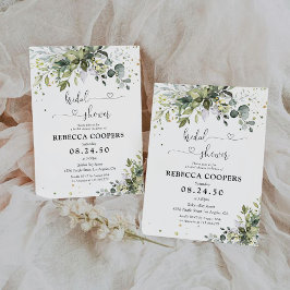 Greenery Inbjudningskort för möhippan