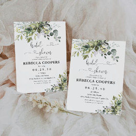 Greenery Inbjudningskort för möhippan