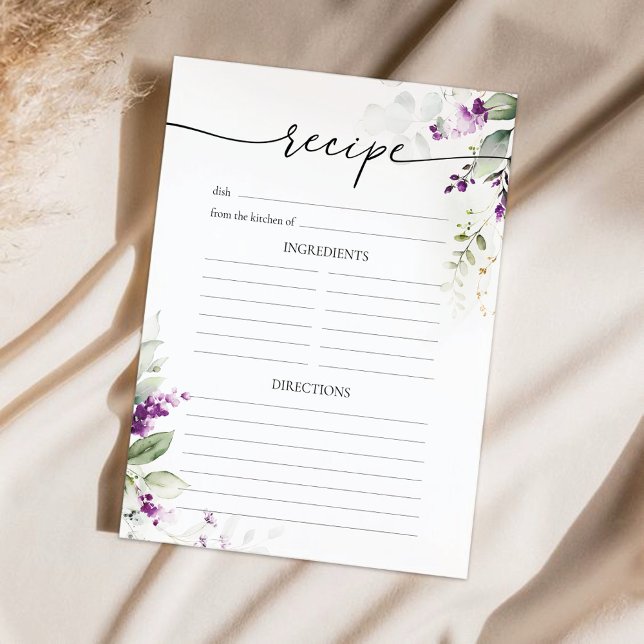 Greenery Lila Lilac Recipe Page (Skapare uppladdad)