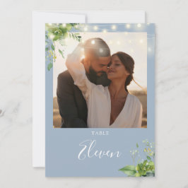 Greenery Ljus Photo Dusty Blue Bordsnummer