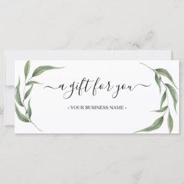 Greenery Löv Business Gift Certificate