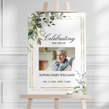 Greenery Löv & Photo Memorial Funeral