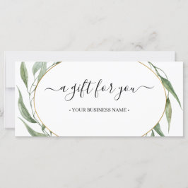 Greenery Löv Ram Business Gift Certificate