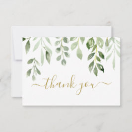 Greenery löv tackkort Card Anteckningskort