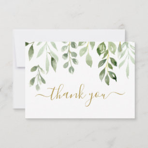 Greenery löv tackkort Card Anteckningskort