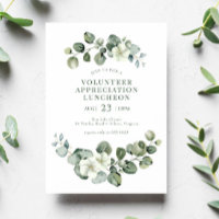 Greenery Luncheon Personals Volunteer-uppskattning