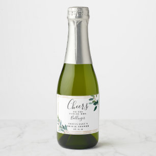 Greenery Mini Sparkling Vin-etikett, Möhippa